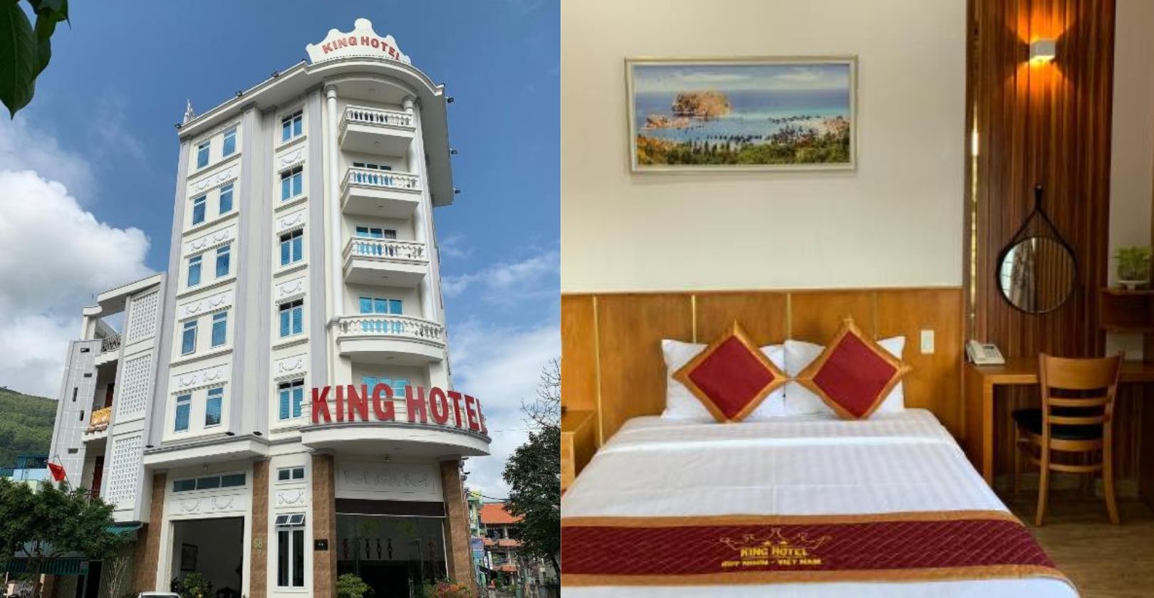 King Hotel là một khách sạn 2 sao sát biển rất được du khách ưa chuộng